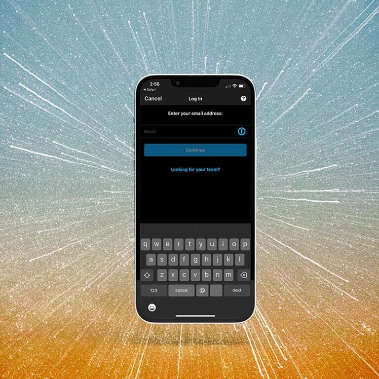 Mobile phone showing steps of getting started with the Punta Gorda Pub Run TeamSNAP app