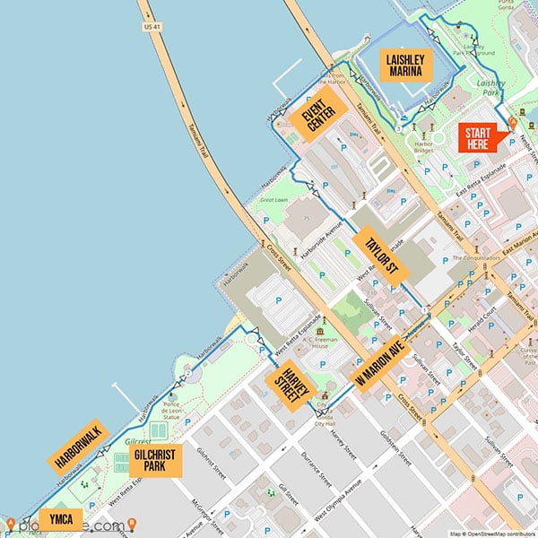 Farr Law Firm’s Punta Gorda Pub Run Running Route